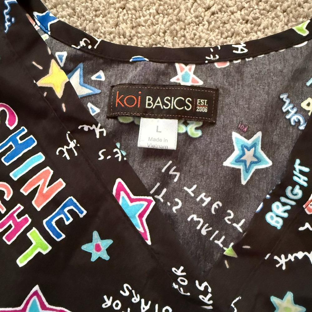 Colorful Scrub Top - Picture 4 of 4